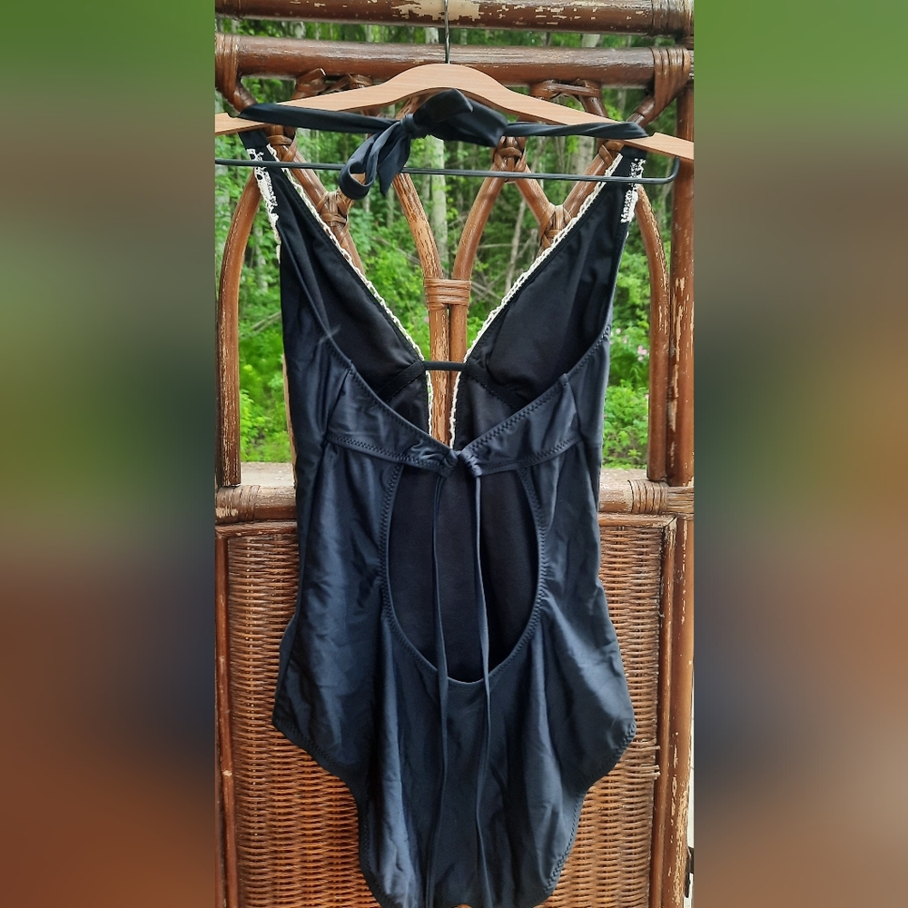 Black Kona Sol Lace One Piece Swimsuit - Picture 9 of 11